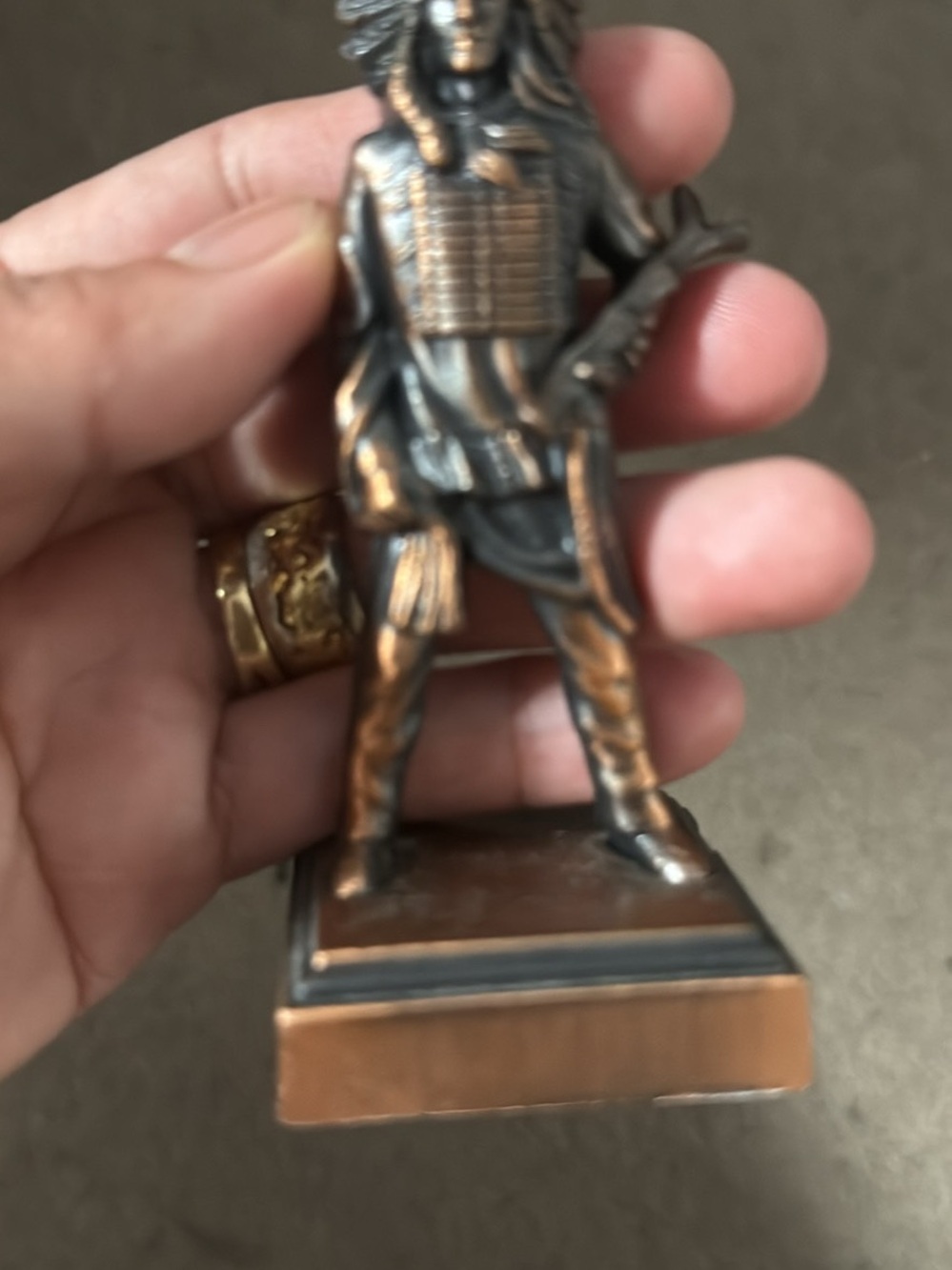 Indian Chief Die Cast Metal Collectible Pencil Sharpener